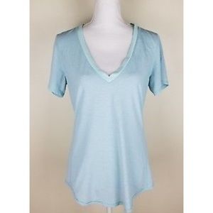 Light blue LULULEMON v-neck top